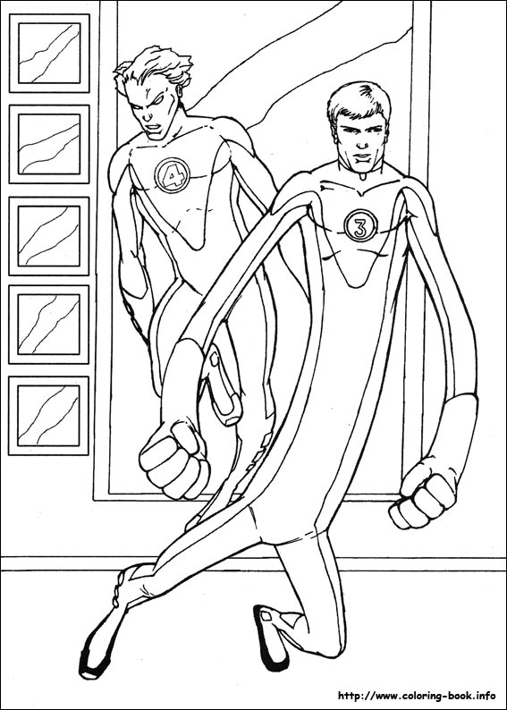 Fantastic Four coloring picture